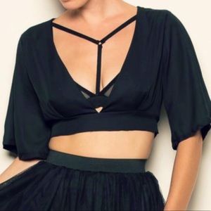Black Crop Top